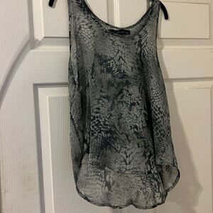 Silk Sheer Tank -  Patterson J. Kincaid - Blur Gray Size Medium BRAND NEW TANK